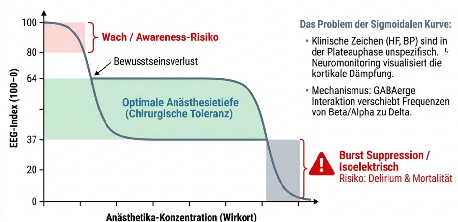 EEG-Frequenzbänder und Narkosetiefe