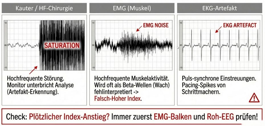 Artefakte erkennen: EMG und Bewegung