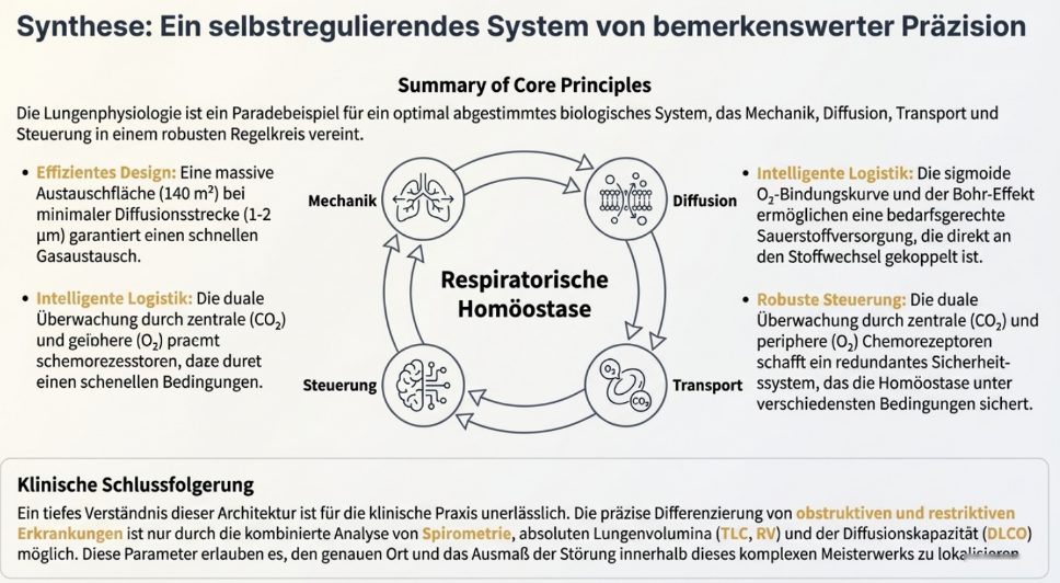 Zusammenfassung der Atmungsphysiologie