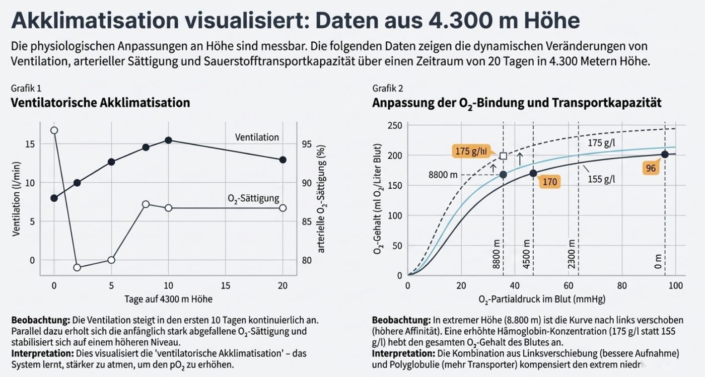 Akklimatisation auf 4 300 m