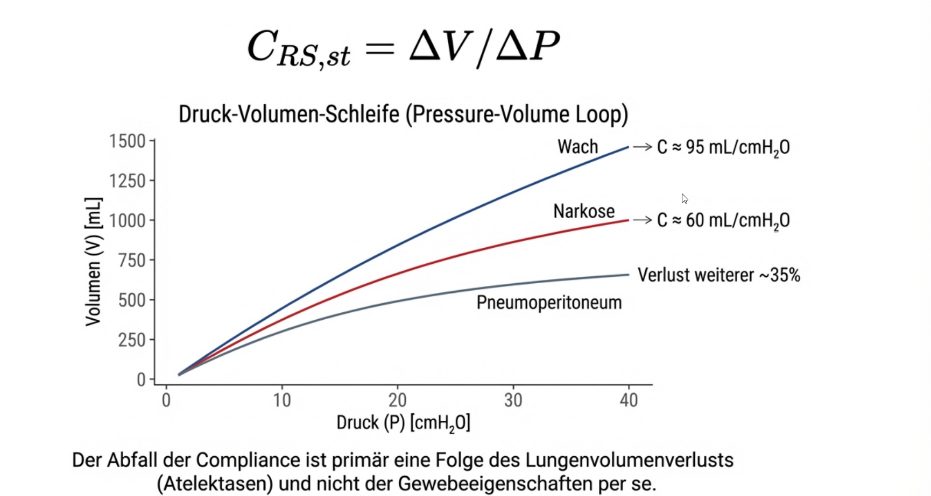 Compliance als Druck-Volumen-Beziehung