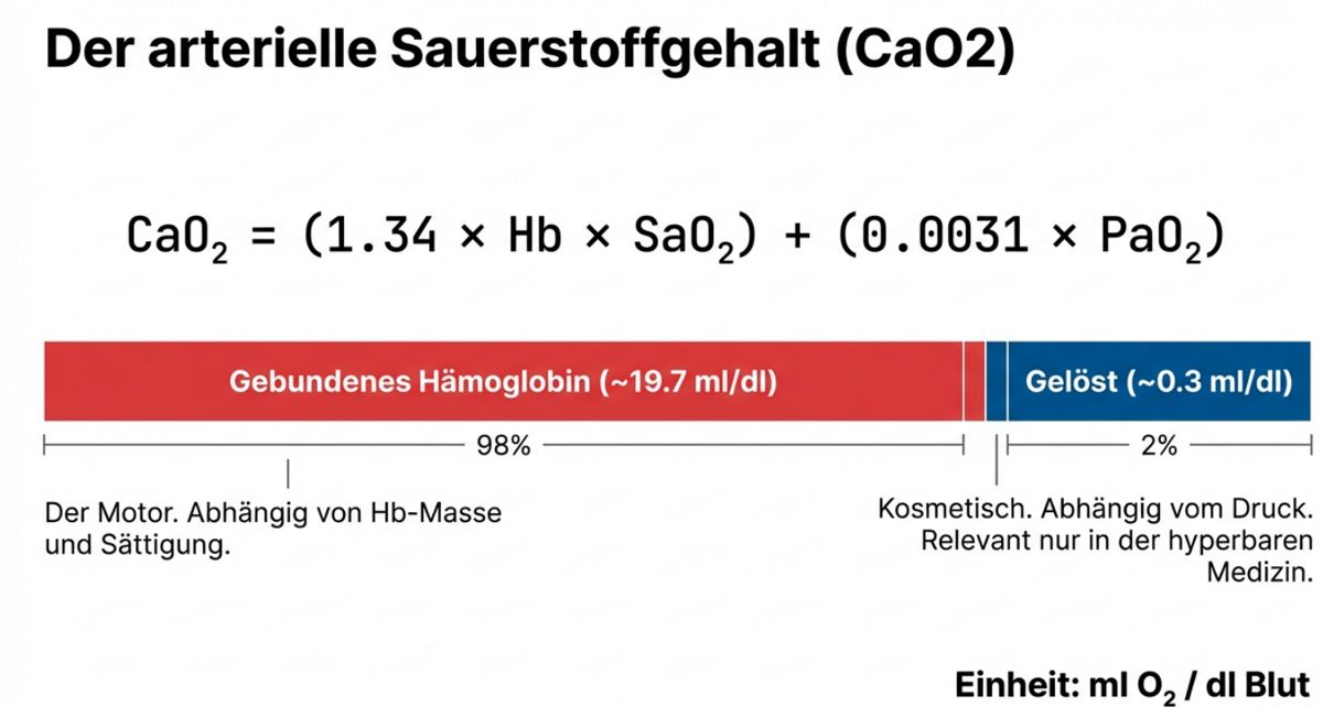 Abbildung 4: Arterieller Sauerstoffgehalt