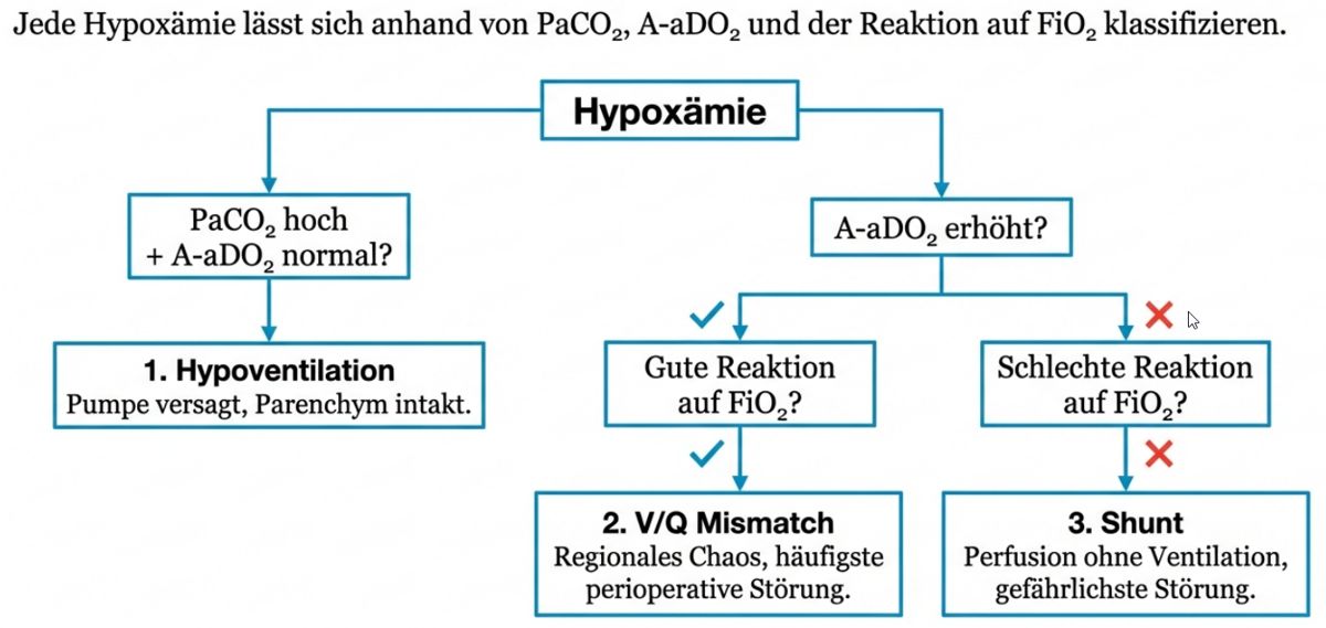 Abbildung 4: Drei Mechanismen der Hypoxämie