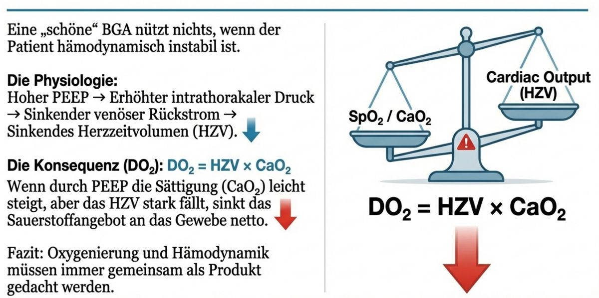 Abbildung 11: DO2 und PEEP