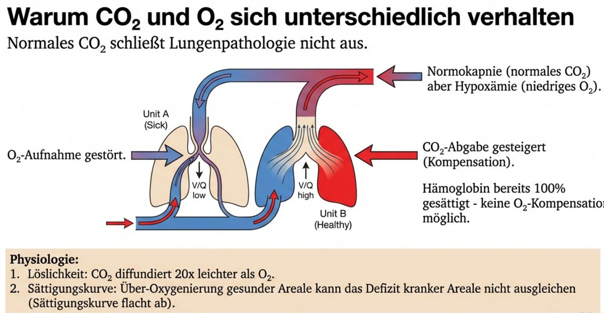 Warum CO2 und O2 sich unterschiedlich verhalten