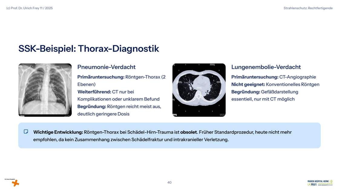 Folie 40: SSK-Beispiel: Thorax-Diagnostik