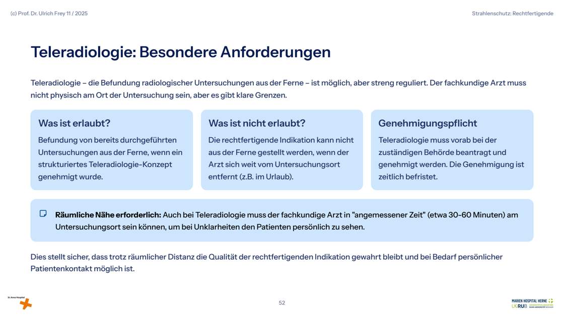 Folie 52: Teleradiologie: Besondere Anforderungen