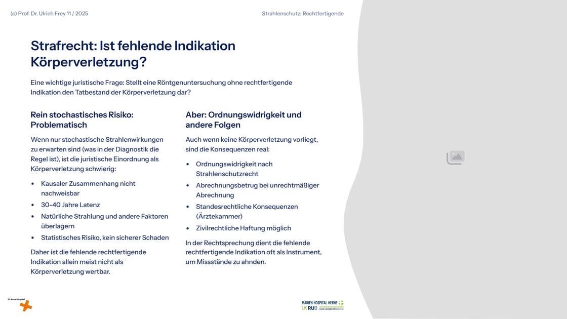Folie 54: Strafrecht: Ist fehlende Indikation Körperverletzung?