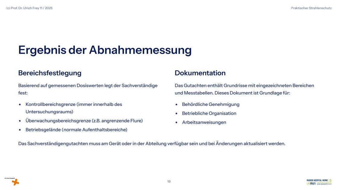 Folie 19: Ergebnis der Abnahmemessung