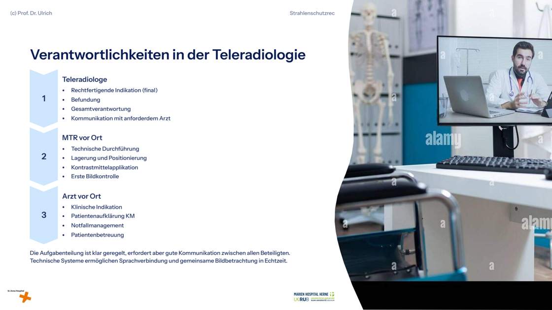 Folie 50: Verantwortlichkeiten in der Teleradiologie
