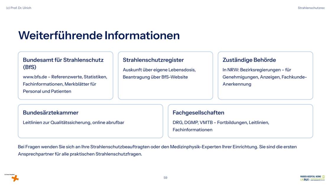 Folie 59: Weiterführende Informationen