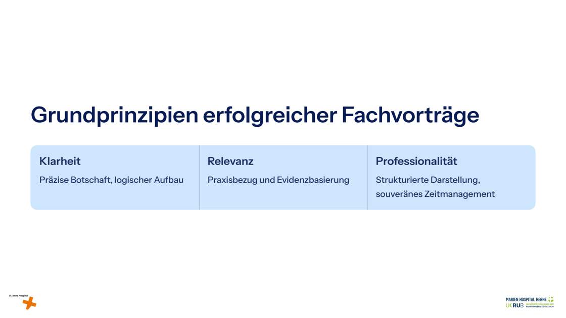 Folie 8: Grundprinzipien erfolgreicher Fachvorträge