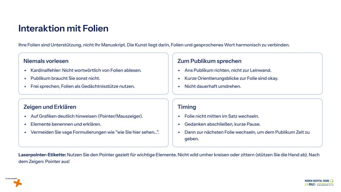 Folie 14: Interaktion mit Folien