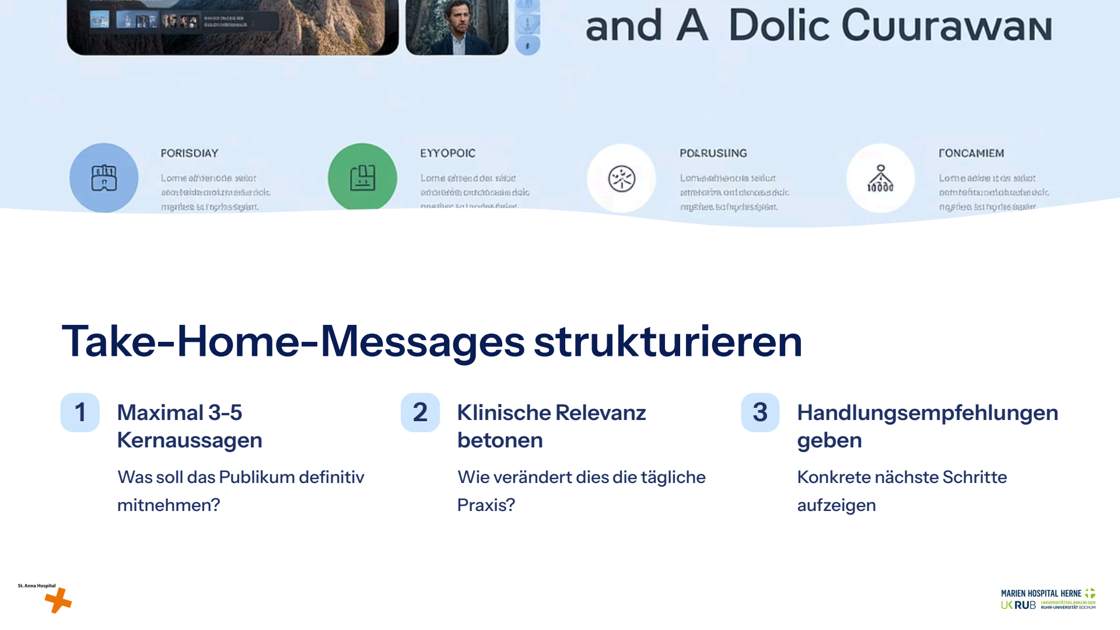 Folie 27: Take-Home-Messages strukturieren